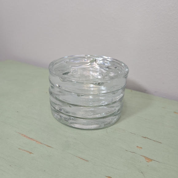 Clear Glass Star Vintage Stacking Coasters Ash Trays - Set of 4 - Picture 3 of 5